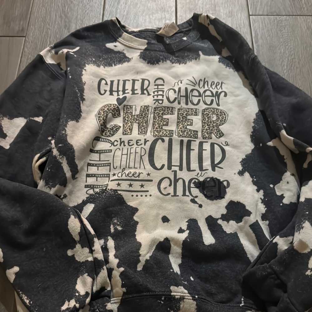 Black and White Cheer Sweatshirt